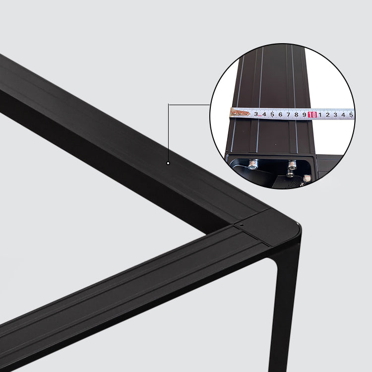 Rectangle Industrial Dining Table Sintered Stone Fixed Table with 4 Legs Clearhalo ' dining_table' 'Dining Tables & Seating' 'Dining Tables' 'furn' 'furn_dining_table' 'Furniture' 'furniture_dining_table' 'Kitchen & Dining Furniture' 'kitchen&dining_furn' 'kitchen' 'kitchen_dining_table' 4467801
