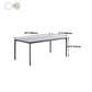Rectangle Industrial Dining Table Sintered Stone Fixed Table with 4 Legs Clearhalo ' dining_table' 'Dining Tables & Seating' 'Dining Tables' 'furn' 'furn_dining_table' 'Furniture' 'furniture_dining_table' 'Kitchen & Dining Furniture' 'kitchen&dining_furn' 'kitchen' 'kitchen_dining_table' 4467806