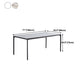 Rectangle Industrial Dining Table Sintered Stone Fixed Table with 4 Legs Clearhalo ' dining_table' 'Dining Tables & Seating' 'Dining Tables' 'furn' 'furn_dining_table' 'Furniture' 'furniture_dining_table' 'Kitchen & Dining Furniture' 'kitchen&dining_furn' 'kitchen' 'kitchen_dining_table' 4467807