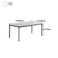 Rectangle Industrial Dining Table Sintered Stone Fixed Table with 4 Legs Clearhalo ' dining_table' 'Dining Tables & Seating' 'Dining Tables' 'furn' 'furn_dining_table' 'Furniture' 'furniture_dining_table' 'Kitchen & Dining Furniture' 'kitchen&dining_furn' 'kitchen' 'kitchen_dining_table' 4467808