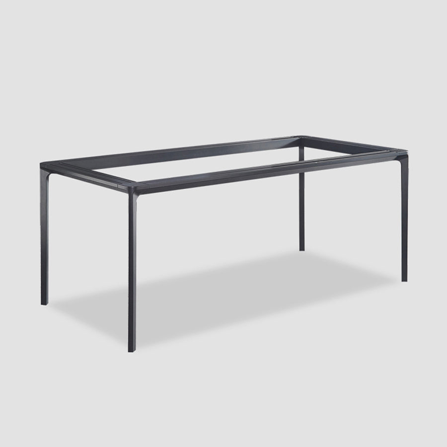 Rectangle Dining Table Sintered Stone Table Industrial Style with 4 Legs Clearhalo ' dining_table' 'Dining Tables & Seating' 'Dining Tables' 'furn' 'furn_dining_table' 'Furniture' 'furniture_dining_table' 'Kitchen & Dining Furniture' 'kitchen&dining_furn' 'kitchen' 'kitchen_dining_table' 4467814
