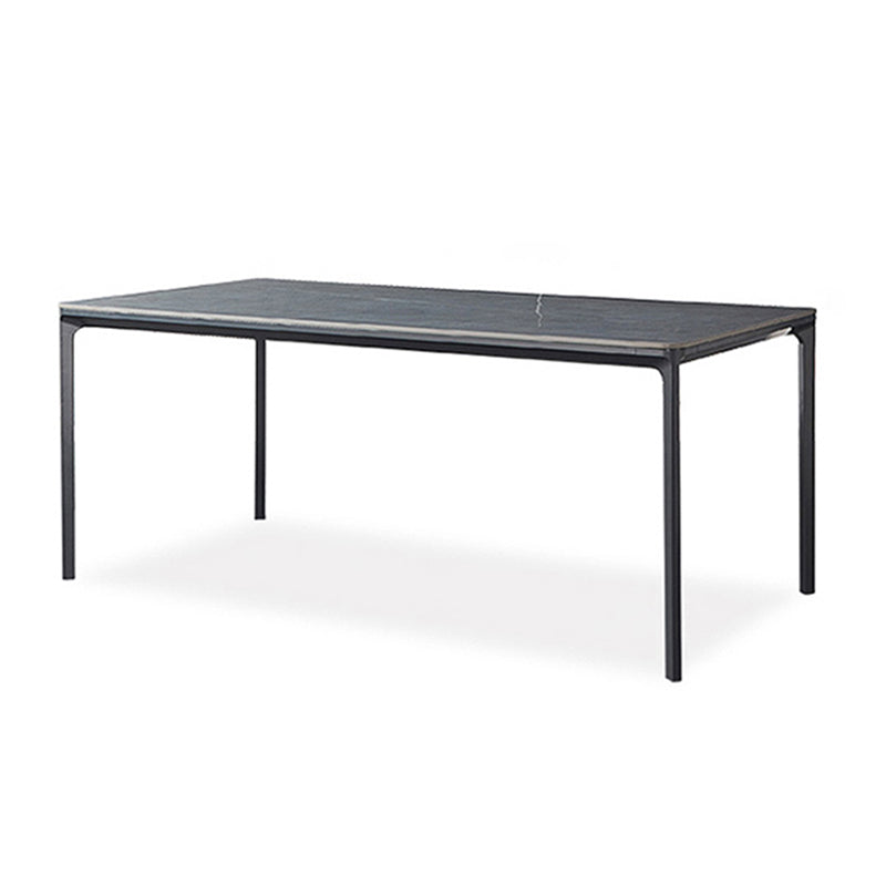 Rectangle Dining Table Sintered Stone Table Industrial Style with 4 Legs Clearhalo ' dining_table' 'Dining Tables & Seating' 'Dining Tables' 'furn' 'furn_dining_table' 'Furniture' 'furniture_dining_table' 'Kitchen & Dining Furniture' 'kitchen&dining_furn' 'kitchen' 'kitchen_dining_table' 4467819