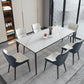 Sintered Stone Dining Table Industrial Style 4 Legs Table for Dining Room White Without Chairs Clearhalo ' dining_table' 'Dining Tables & Seating' 'Dining Tables' 'furn' 'furn_dining_table' 'Furniture' 'furniture_dining_table' 'Kitchen & Dining Furniture' 'kitchen&dining_furn' 'kitchen' 'kitchen_dining_table' 4467825