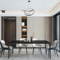Sintered Stone Dining Table Industrial Style 4 Legs Table for Dining Room Black 70.9"L x 35.4"W x 29.5"H Without Chairs Clearhalo ' dining_table' 'Dining Tables & Seating' 'Dining Tables' 'furn' 'furn_dining_table' 'Furniture' 'furniture_dining_table' 'Kitchen & Dining Furniture' 'kitchen&dining_furn' 'kitchen' 'kitchen_dining_table' 4467828