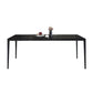 Sintered Stone Dining Table Industrial Style 4 Legs Table for Dining Room Black Without Chairs Clearhalo ' dining_table' 'Dining Tables & Seating' 'Dining Tables' 'furn' 'furn_dining_table' 'Furniture' 'furniture_dining_table' 'Kitchen & Dining Furniture' 'kitchen&dining_furn' 'kitchen' 'kitchen_dining_table' 4467829