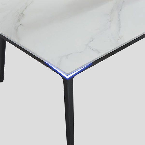 Sintered Stone Dining Table Industrial Style 4 Legs Table for Dining Room Clearhalo ' dining_table' 'Dining Tables & Seating' 'Dining Tables' 'furn' 'furn_dining_table' 'Furniture' 'furniture_dining_table' 'Kitchen & Dining Furniture' 'kitchen&dining_furn' 'kitchen' 'kitchen_dining_table' 4467831