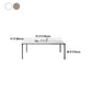 Rectangle Industrial Dining Table Sintered Stone Fixed Table with 4 Metal Legs Clearhalo ' dining_table' 'Dining Tables & Seating' 'Dining Tables' 'furn' 'furn_dining_table' 'Furniture' 'furniture_dining_table' 'Kitchen & Dining Furniture' 'kitchen&dining_furn' 'kitchen' 'kitchen_dining_table' 4467861