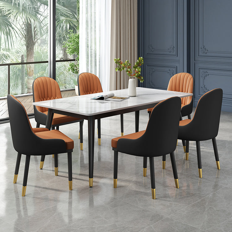 Simplicity Style Rectangle Home Furniture Stone Dining Table with 4-foot Blanc L 140 x l 80 x H 75 cm Sans Chaises Clearhalo ' dining_table' 'Accueil' 'Cuisine et Meubles de Salle √† Manger' 'Dining Tables & Seating' 'Dining Tables' 'furn' 'furn_dining_table' 'Furniture' 'furniture_dining_table' 'Kitchen & Dining Furniture' 'kitchen&dining_furn' 'kitchen' 'kitchen_dining_table' 'Meubles' 'Tables de Salle √† Manger & Si√®ges' 'Tables √† Manger' 4467869