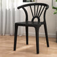 Modern Plastic Stackable Side Chair Slat Back Matte Finish Dining Chair Black 1 Piece Clearhalo ' kitchen&dining_furn' 'Dining Chairs' 'Dining Tables & Seating' 'dining_chair' 'furn' 'furn_dining_chair' 'Furniture' 'furniture_dining_chair' 'Kitchen & Dining Furniture' 'kitchen' 4467896