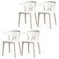 Modern Plastic Stackable Side Chair Slat Back Matte Finish Dining Chair White 4 Piece Set Clearhalo ' kitchen&dining_furn' 'Dining Chairs' 'Dining Tables & Seating' 'dining_chair' 'furn' 'furn_dining_chair' 'Furniture' 'furniture_dining_chair' 'Kitchen & Dining Furniture' 'kitchen' 4467916
