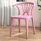 Modern Plastic Stackable Side Chair Slat Back Matte Finish Dining Chair Pink 1 Piece Clearhalo ' kitchen&dining_furn' 'Dining Chairs' 'Dining Tables & Seating' 'dining_chair' 'furn' 'furn_dining_chair' 'Furniture' 'furniture_dining_chair' 'Kitchen & Dining Furniture' 'kitchen' 4467917