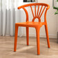 Modern Plastic Stackable Side Chair Slat Back Matte Finish Dining Chair Orange 1 Piece Clearhalo ' kitchen&dining_furn' 'Dining Chairs' 'Dining Tables & Seating' 'dining_chair' 'furn' 'furn_dining_chair' 'Furniture' 'furniture_dining_chair' 'Kitchen & Dining Furniture' 'kitchen' 4467920