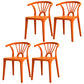 Modern Plastic Stackable Side Chair Slat Back Matte Finish Dining Chair Orange 4 Piece Set Clearhalo ' kitchen&dining_furn' 'Dining Chairs' 'Dining Tables & Seating' 'dining_chair' 'furn' 'furn_dining_chair' 'Furniture' 'furniture_dining_chair' 'Kitchen & Dining Furniture' 'kitchen' 4467922