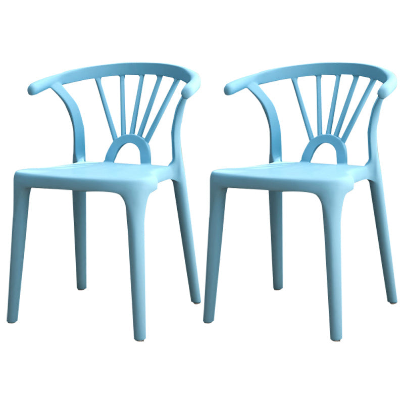 Modern Plastic Stackable Side Chair Slat Back Matte Finish Dining Chair Light Blue 2 Piece Set Clearhalo ' kitchen&dining_furn' 'Dining Chairs' 'Dining Tables & Seating' 'dining_chair' 'furn' 'furn_dining_chair' 'Furniture' 'furniture_dining_chair' 'Kitchen & Dining Furniture' 'kitchen' 4467924