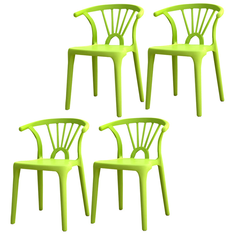 Modern Plastic Stackable Side Chair Slat Back Matte Finish Dining Chair Light Green 4 Piece Set Clearhalo ' kitchen&dining_furn' 'Dining Chairs' 'Dining Tables & Seating' 'dining_chair' 'furn' 'furn_dining_chair' 'Furniture' 'furniture_dining_chair' 'Kitchen & Dining Furniture' 'kitchen' 4467928