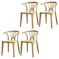 Modern Plastic Stackable Side Chair Slat Back Matte Finish Dining Chair Khaki 4 Piece Set Clearhalo ' kitchen&dining_furn' 'Dining Chairs' 'Dining Tables & Seating' 'dining_chair' 'furn' 'furn_dining_chair' 'Furniture' 'furniture_dining_chair' 'Kitchen & Dining Furniture' 'kitchen' 4467931