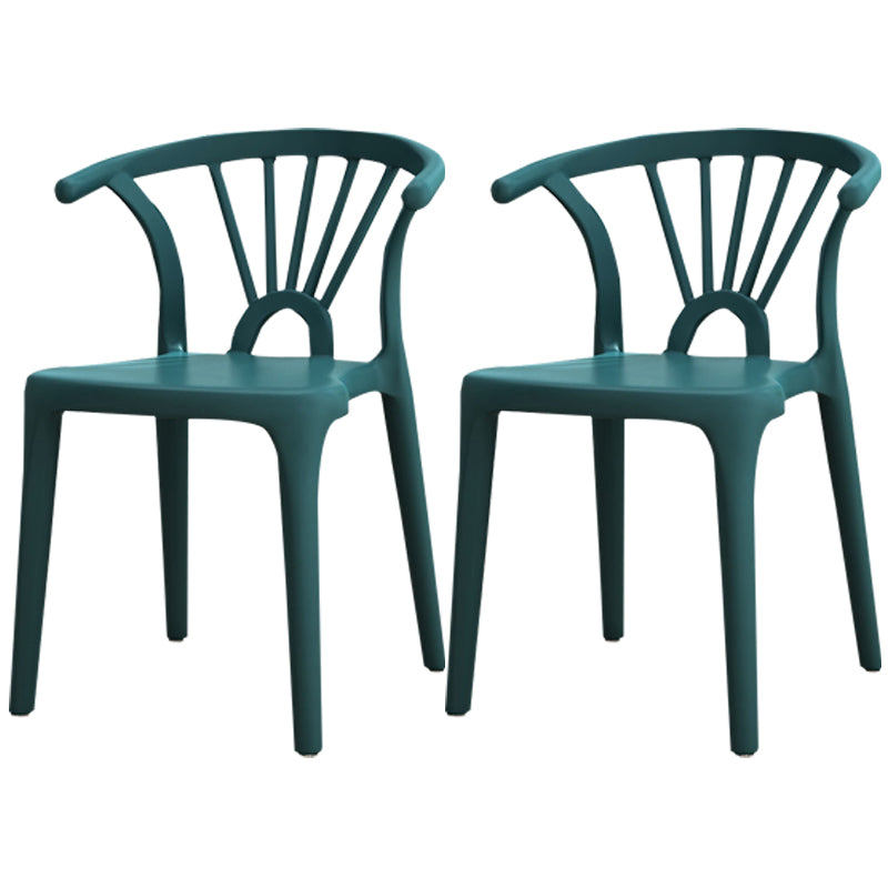 Modern Plastic Stackable Side Chair Slat Back Matte Finish Dining Chair Dark Blue 2 Piece Set Clearhalo ' kitchen&dining_furn' 'Dining Chairs' 'Dining Tables & Seating' 'dining_chair' 'furn' 'furn_dining_chair' 'Furniture' 'furniture_dining_chair' 'Kitchen & Dining Furniture' 'kitchen' 4467939