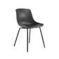 Contemporary Design Plastic Dining Armless Chair Solid Back Chair for Home Black 1 Piece Clearhalo ' kitchen&dining_furn' 'Dining Chairs' 'Dining Tables & Seating' 'dining_chair' 'Furniture' 'furniture_dining_chair' 'Kitchen & Dining Furniture' 'kitchen' 4467949