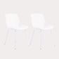 Contemporary Design Plastic Dining Armless Chair Solid Back Chair for Home White Set of 2 Clearhalo ' kitchen&dining_furn' 'Dining Chairs' 'Dining Tables & Seating' 'dining_chair' 'Furniture' 'furniture_dining_chair' 'Kitchen & Dining Furniture' 'kitchen' 4467969