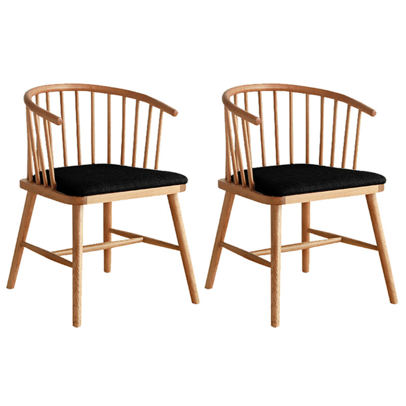 Contemporary Style Dining Wooden Chair Kitchen Dining Armless Side Chairs Black 2 Piece Set Clearhalo ' kitchen&dining_furn' 'Dining Chairs' 'Dining Tables & Seating' 'dining_chair' 'furn' 'furn_dining_chair' 'Furniture' 'furniture_dining_chair' 'Kitchen & Dining Furniture' 'kitchen' 4467980