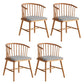 Contemporary Style Dining Wooden Chair Kitchen Dining Armless Side Chairs Grey 4 Piece Set Clearhalo ' kitchen&dining_furn' 'Dining Chairs' 'Dining Tables & Seating' 'dining_chair' 'furn' 'furn_dining_chair' 'Furniture' 'furniture_dining_chair' 'Kitchen & Dining Furniture' 'kitchen' 4467988