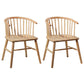 Contemporary Style Dining Wooden Chair Kitchen Dining Armless Side Chairs Wood 2 Piece Set Clearhalo ' kitchen&dining_furn' 'Dining Chairs' 'Dining Tables & Seating' 'dining_chair' 'furn' 'furn_dining_chair' 'Furniture' 'furniture_dining_chair' 'Kitchen & Dining Furniture' 'kitchen' 4467992