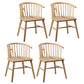 Contemporary Style Dining Wooden Chair Kitchen Dining Armless Side Chairs Wood 4 Piece Set Clearhalo ' kitchen&dining_furn' 'Dining Chairs' 'Dining Tables & Seating' 'dining_chair' 'furn' 'furn_dining_chair' 'Furniture' 'furniture_dining_chair' 'Kitchen & Dining Furniture' 'kitchen' 4467993