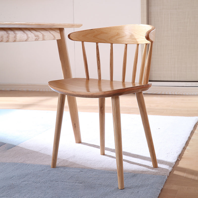 Contemporary Style Dining Wooden Chair Kitchen Wingback Armless Chairs Wood 1 Piece Clearhalo ' kitchen&dining_furn' 'Dining Chairs' 'Dining Tables & Seating' 'dining_chair' 'furn' 'furn_dining_chair' 'Furniture' 'furniture_dining_chair' 'Kitchen & Dining Furniture' 'kitchen' 4467996