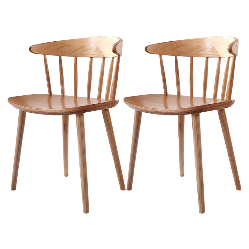 Contemporary Style Dining Wooden Chair Kitchen Wingback Armless Chairs Wood 2 Piece Set Clearhalo ' kitchen&dining_furn' 'Dining Chairs' 'Dining Tables & Seating' 'dining_chair' 'furn' 'furn_dining_chair' 'Furniture' 'furniture_dining_chair' 'Kitchen & Dining Furniture' 'kitchen' 4467998