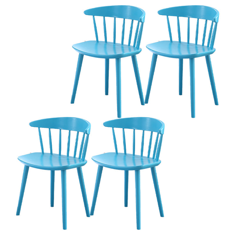 Contemporary Style Dining Wooden Chair Kitchen Wingback Armless Chairs Blue 4 Piece Set Clearhalo ' kitchen&dining_furn' 'Dining Chairs' 'Dining Tables & Seating' 'dining_chair' 'furn' 'furn_dining_chair' 'Furniture' 'furniture_dining_chair' 'Kitchen & Dining Furniture' 'kitchen' 4468012
