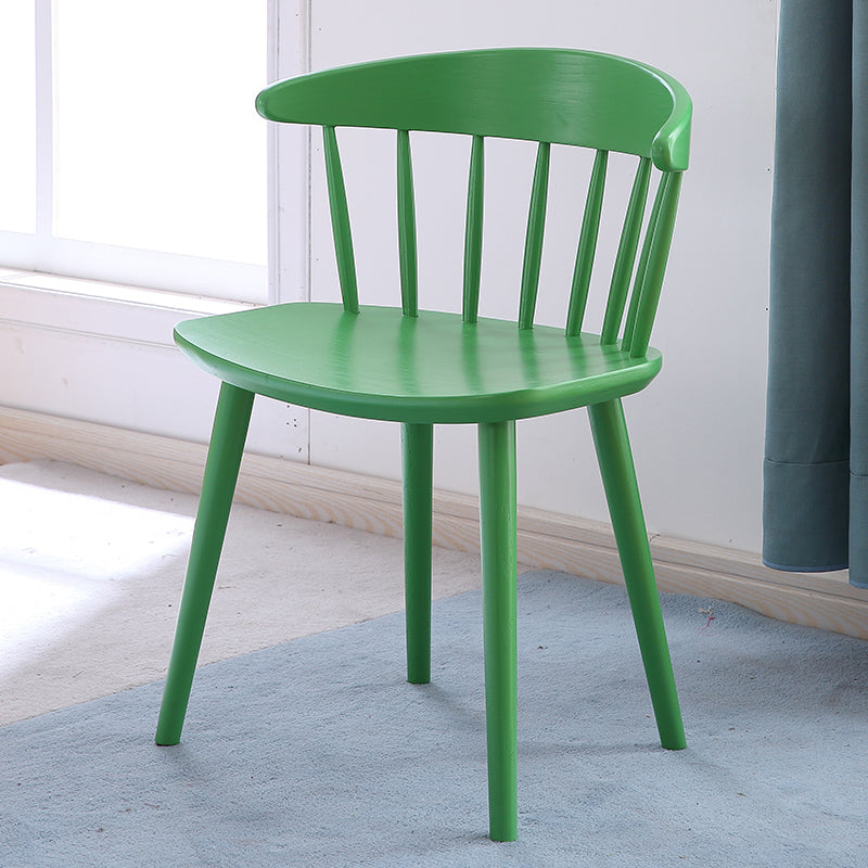 Contemporary Style Dining Wooden Chair Kitchen Wingback Armless Chairs Green 1 Piece Clearhalo ' kitchen&dining_furn' 'Dining Chairs' 'Dining Tables & Seating' 'dining_chair' 'furn' 'furn_dining_chair' 'Furniture' 'furniture_dining_chair' 'Kitchen & Dining Furniture' 'kitchen' 4468013