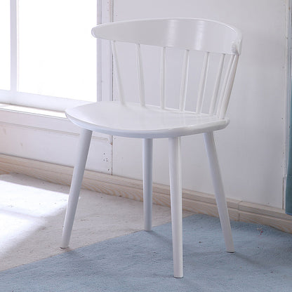 Contemporary Style Dining Wooden Chair Kitchen Wingback Armless Chairs White 1 Piece Clearhalo ' kitchen&dining_furn' 'Dining Chairs' 'Dining Tables & Seating' 'dining_chair' 'furn' 'furn_dining_chair' 'Furniture' 'furniture_dining_chair' 'Kitchen & Dining Furniture' 'kitchen' 4468016