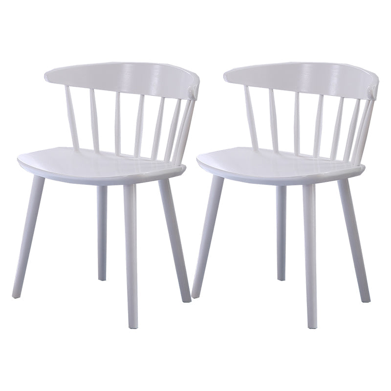 Contemporary Style Dining Wooden Chair Kitchen Wingback Armless Chairs White 2 Piece Set Clearhalo ' kitchen&dining_furn' 'Dining Chairs' 'Dining Tables & Seating' 'dining_chair' 'furn' 'furn_dining_chair' 'Furniture' 'furniture_dining_chair' 'Kitchen & Dining Furniture' 'kitchen' 4468017