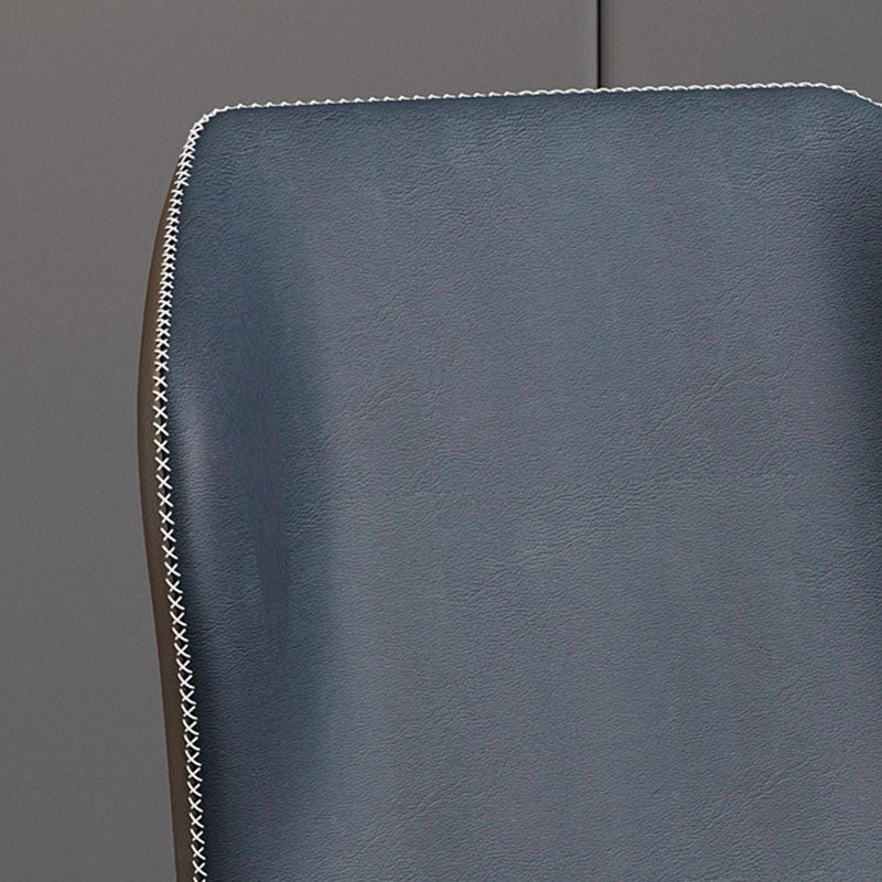 Modern Restaurant Wingback Side Chair Leather Matte Finish Dining Chair Clearhalo ' kitchen&dining_furn' 'Dining Chairs' 'Dining Tables & Seating' 'dining_chair' 'furn' 'furn_dining_chair' 'Furniture' 'furniture_dining_chair' 'Kitchen & Dining Furniture' 'kitchen' 4468031