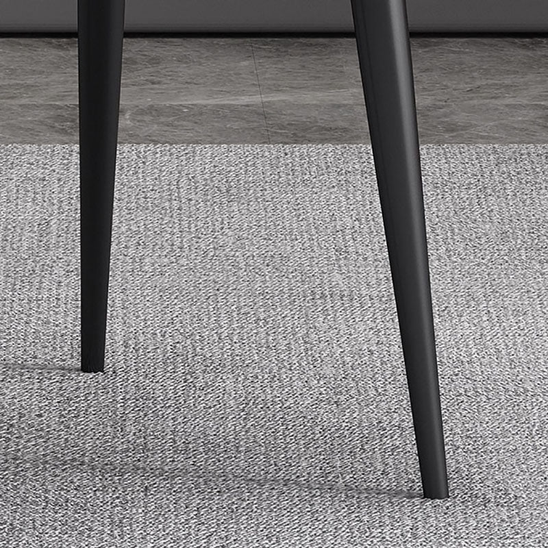 Modern Restaurant Wingback Side Chair Leather Matte Finish Dining Chair Clearhalo ' kitchen&dining_furn' 'Dining Chairs' 'Dining Tables & Seating' 'dining_chair' 'furn' 'furn_dining_chair' 'Furniture' 'furniture_dining_chair' 'Kitchen & Dining Furniture' 'kitchen' 4468034