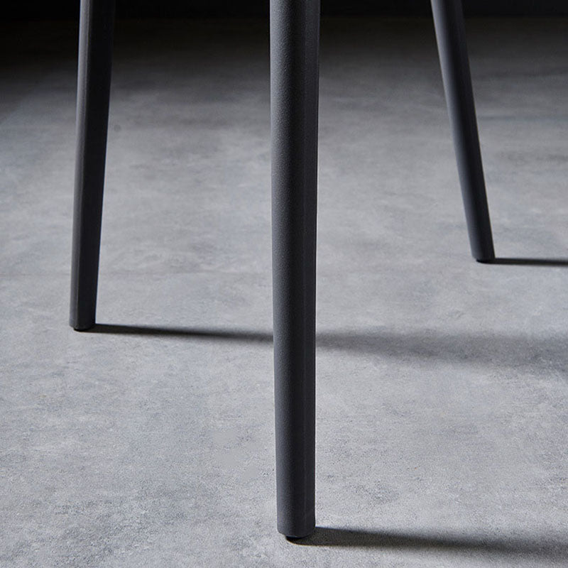 Contemporary Dining and Accent Chair Matte Finish Plastic Open Back Armless Chair Clearhalo ' kitchen&dining_furn' 'Dining Chairs' 'Dining Tables & Seating' 'dining_chair' 'Furniture' 'furniture_dining_chair' 'Kitchen & Dining Furniture' 'kitchen' 4468053