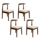 Contemporary Style Dining Wooden Chairs Kitchen Open Back Arm Dining Chairs Dark Coffee 4 Piece Set Clearhalo ' kitchen&dining_furn' 'Dining Chairs' 'Dining Tables & Seating' 'dining_chair' 'furn' 'furn_dining_chair' 'Furniture' 'furniture_dining_chair' 'Kitchen & Dining Furniture' 'kitchen' 4468091