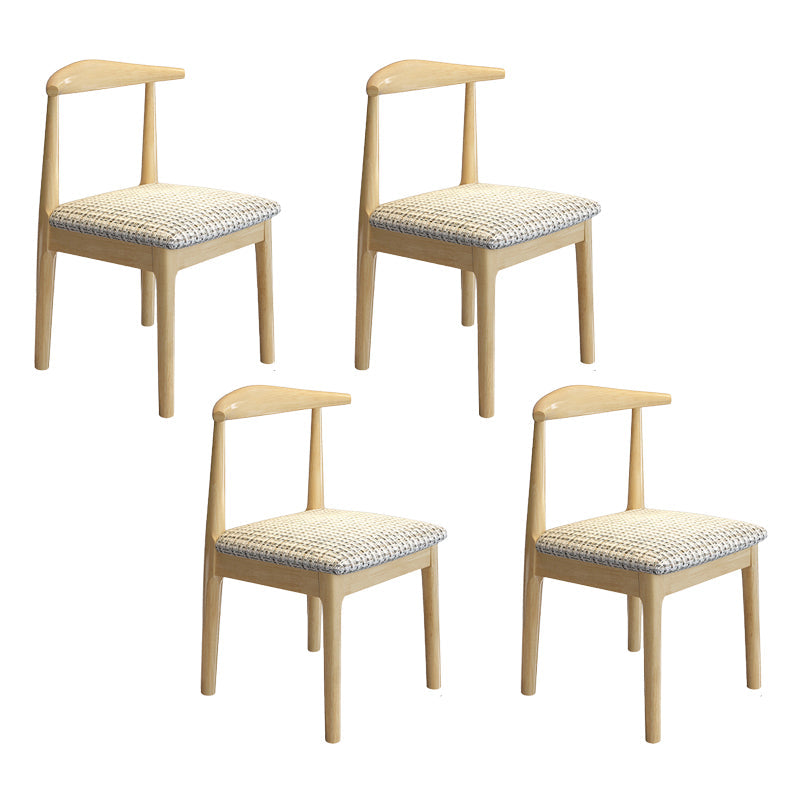 Contemporary Style Dining Wooden Chairs Kitchen Open Back Arm Dining Chairs Wood 4 Piece Set Clearhalo ' kitchen&dining_furn' 'Dining Chairs' 'Dining Tables & Seating' 'dining_chair' 'furn' 'furn_dining_chair' 'Furniture' 'furniture_dining_chair' 'Kitchen & Dining Furniture' 'kitchen' 4468092