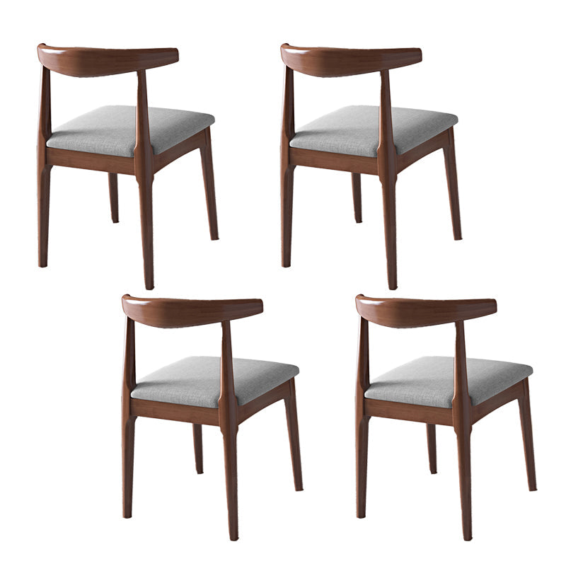 Contemporary Style Dining Wooden Chairs Kitchen Open Back Arm Dining Chairs Light Brown 4 Piece Set Clearhalo ' kitchen&dining_furn' 'Dining Chairs' 'Dining Tables & Seating' 'dining_chair' 'furn' 'furn_dining_chair' 'Furniture' 'furniture_dining_chair' 'Kitchen & Dining Furniture' 'kitchen' 4468095