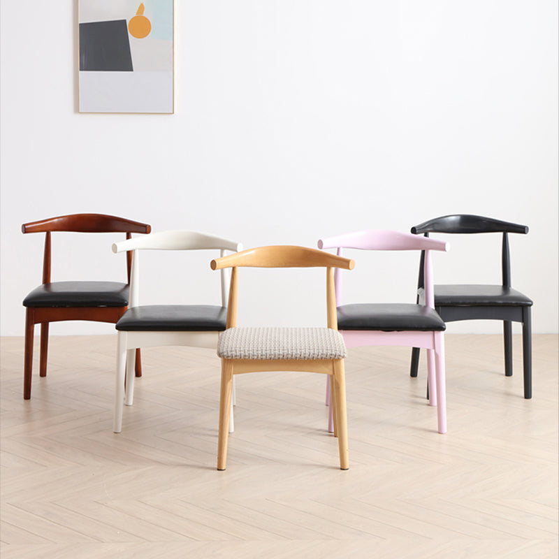 Contemporary Style Dining Wooden Chairs Kitchen Open Back Arm Dining Chairs Clearhalo ' kitchen&dining_furn' 'Dining Chairs' 'Dining Tables & Seating' 'dining_chair' 'furn' 'furn_dining_chair' 'Furniture' 'furniture_dining_chair' 'Kitchen & Dining Furniture' 'kitchen' 4468099