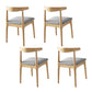 Contemporary Style Dining Wooden Chairs Kitchen Open Back Arm Dining Chairs Natural 4 Piece Set Clearhalo ' kitchen&dining_furn' 'Dining Chairs' 'Dining Tables & Seating' 'dining_chair' 'furn' 'furn_dining_chair' 'Furniture' 'furniture_dining_chair' 'Kitchen & Dining Furniture' 'kitchen' 4468100