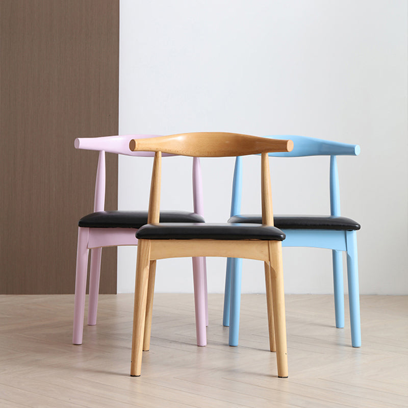 Contemporary Style Dining Wooden Chairs Kitchen Open Back Arm Dining Chairs Clearhalo ' kitchen&dining_furn' 'Dining Chairs' 'Dining Tables & Seating' 'dining_chair' 'furn' 'furn_dining_chair' 'Furniture' 'furniture_dining_chair' 'Kitchen & Dining Furniture' 'kitchen' 4468101