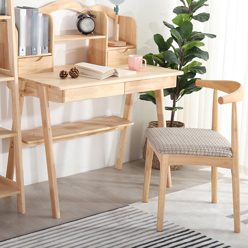 Contemporary Style Dining Wooden Chairs Kitchen Open Back Arm Dining Chairs Clearhalo ' kitchen&dining_furn' 'Dining Chairs' 'Dining Tables & Seating' 'dining_chair' 'furn' 'furn_dining_chair' 'Furniture' 'furniture_dining_chair' 'Kitchen & Dining Furniture' 'kitchen' 4468102