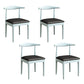 Contemporary Style Dining Wooden Chairs Kitchen Open Back Arm Dining Chairs Dark Blue-Black 4 Piece Set Clearhalo ' kitchen&dining_furn' 'Dining Chairs' 'Dining Tables & Seating' 'dining_chair' 'furn' 'furn_dining_chair' 'Furniture' 'furniture_dining_chair' 'Kitchen & Dining Furniture' 'kitchen' 4468110