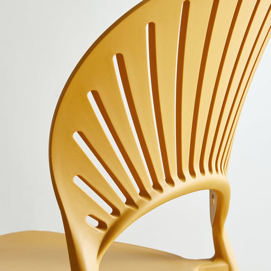 Contemporary Style Dining Plastic Chair Kitchen Open Back Dining Armless Chairs Clearhalo ' kitchen&dining_furn' 'Dining Chairs' 'Dining Tables & Seating' 'dining_chair' 'furn' 'furn_dining_chair' 'Furniture' 'furniture_dining_chair' 'Kitchen & Dining Furniture' 'kitchen' 4468124