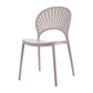 Contemporary Style Dining Plastic Chair Kitchen Open Back Dining Armless Chairs Khaki 1 Piece Clearhalo ' kitchen&dining_furn' 'Dining Chairs' 'Dining Tables & Seating' 'dining_chair' 'furn' 'furn_dining_chair' 'Furniture' 'furniture_dining_chair' 'Kitchen & Dining Furniture' 'kitchen' 4468141