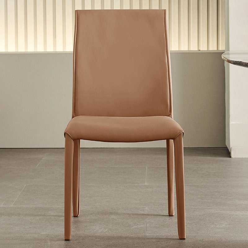 Modern Leather Dining Room Chairs Metal Dining Chairs for Restaurant Use Clearhalo ' kitchen&dining_furn' 'Dining Chairs' 'Dining Tables & Seating' 'dining_chair' 'furn' 'furn_dining_chair' 'Furniture' 'furniture_dining_chair' 'Kitchen & Dining Furniture' 'kitchen' 4468176