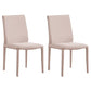 Modern Leather Dining Room Chairs Metal Dining Chairs for Restaurant Use Pink 2 Piece Set Clearhalo ' kitchen&dining_furn' 'Dining Chairs' 'Dining Tables & Seating' 'dining_chair' 'furn' 'furn_dining_chair' 'Furniture' 'furniture_dining_chair' 'Kitchen & Dining Furniture' 'kitchen' 4468177