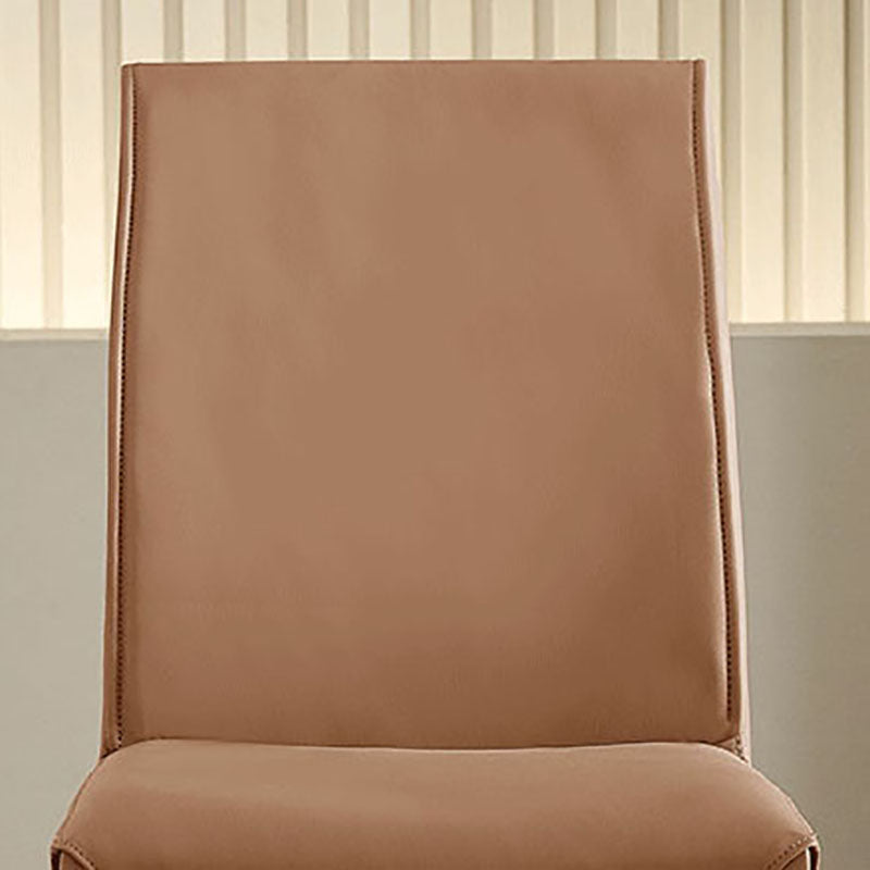 Modern Leather Dining Room Chairs Metal Dining Chairs for Restaurant Use Clearhalo ' kitchen&dining_furn' 'Dining Chairs' 'Dining Tables & Seating' 'dining_chair' 'furn' 'furn_dining_chair' 'Furniture' 'furniture_dining_chair' 'Kitchen & Dining Furniture' 'kitchen' 4468180