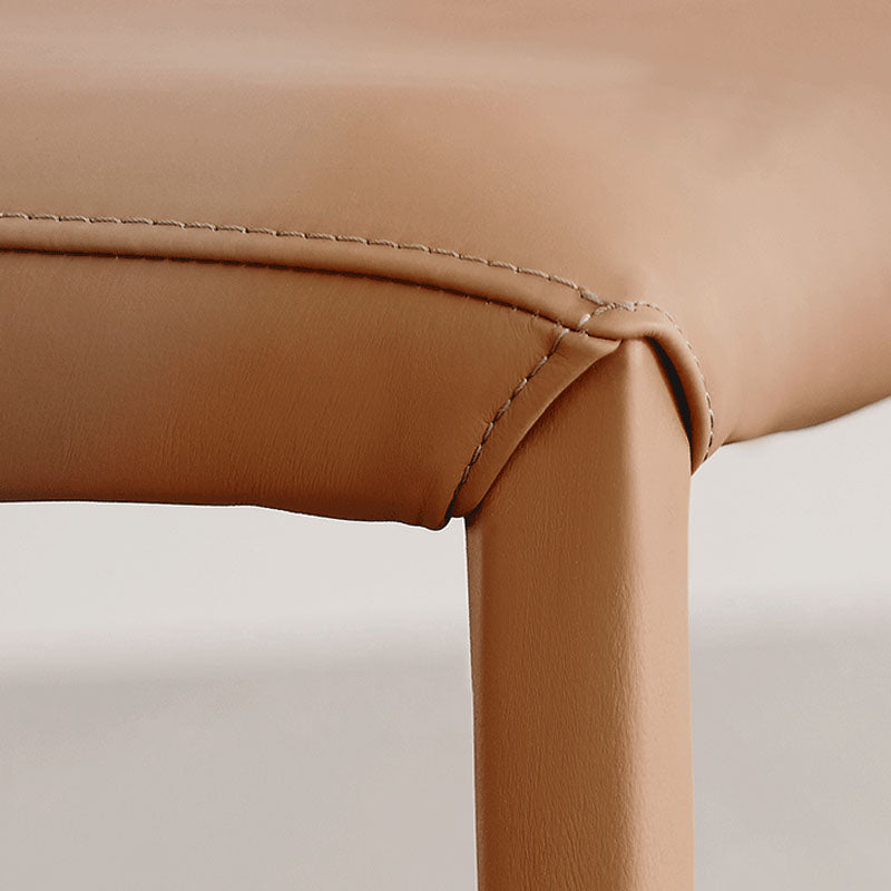 Modern Leather Dining Room Chairs Metal Dining Chairs for Restaurant Use Clearhalo ' kitchen&dining_furn' 'Dining Chairs' 'Dining Tables & Seating' 'dining_chair' 'furn' 'furn_dining_chair' 'Furniture' 'furniture_dining_chair' 'Kitchen & Dining Furniture' 'kitchen' 4468182